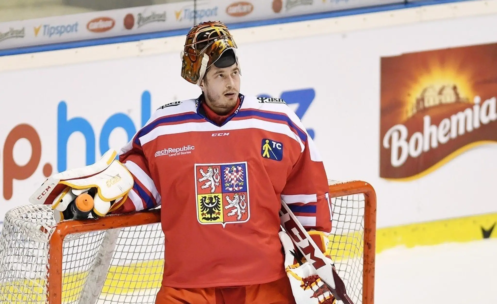 Brankár českej hokejovej reprezentácie David Rittich..jpg