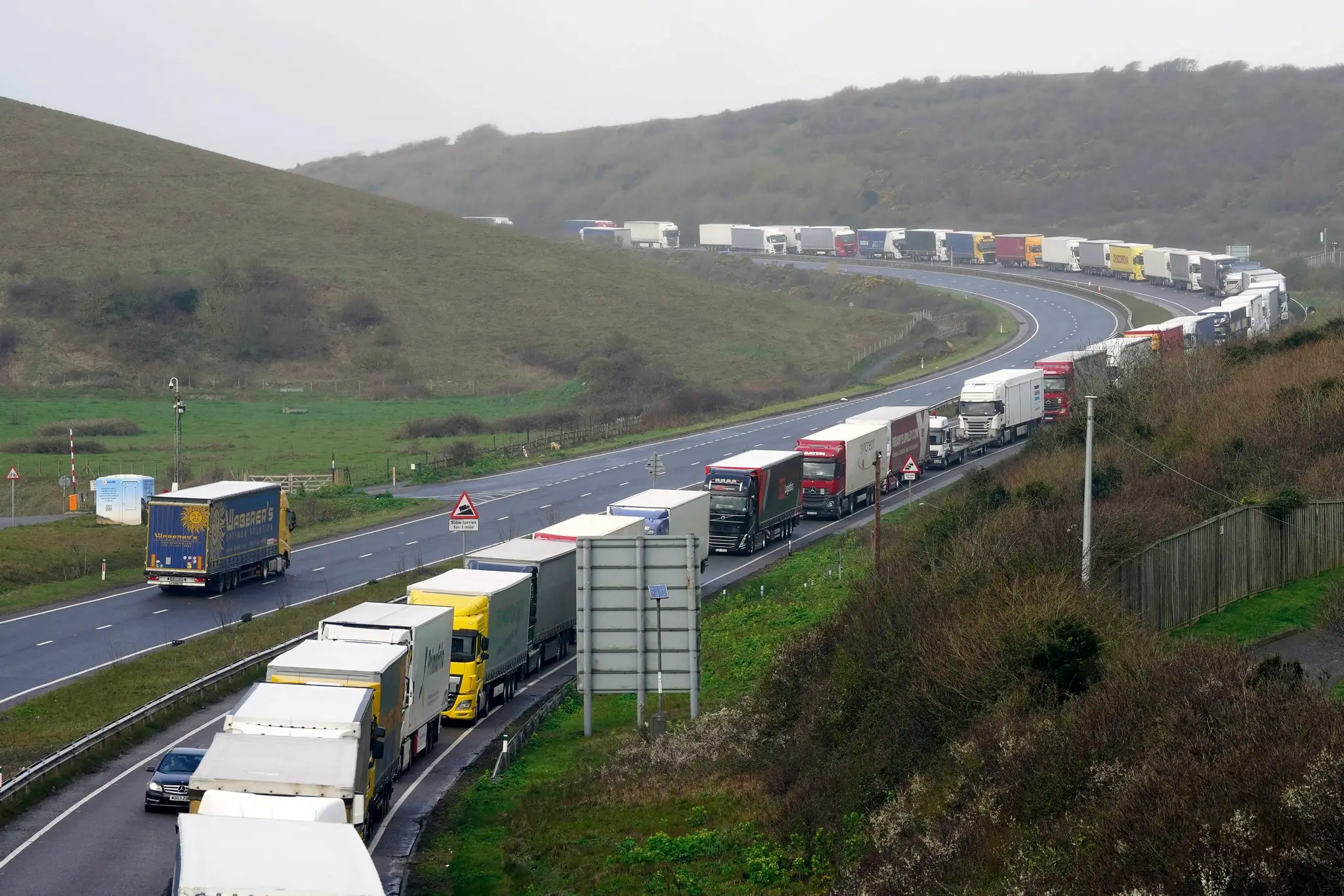 Prístavné mesto Dover.