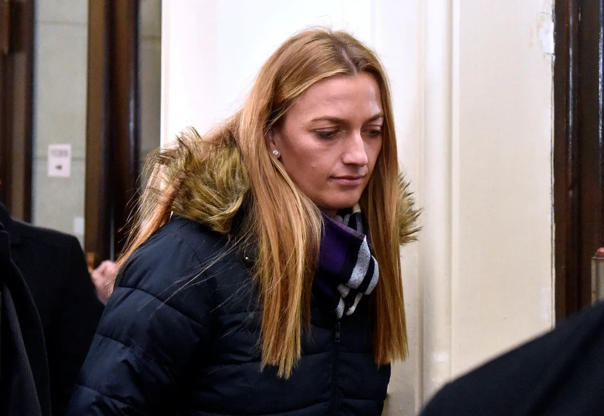 Alpská lyžiarka Corinne Suterová v super-G na MS v Are.