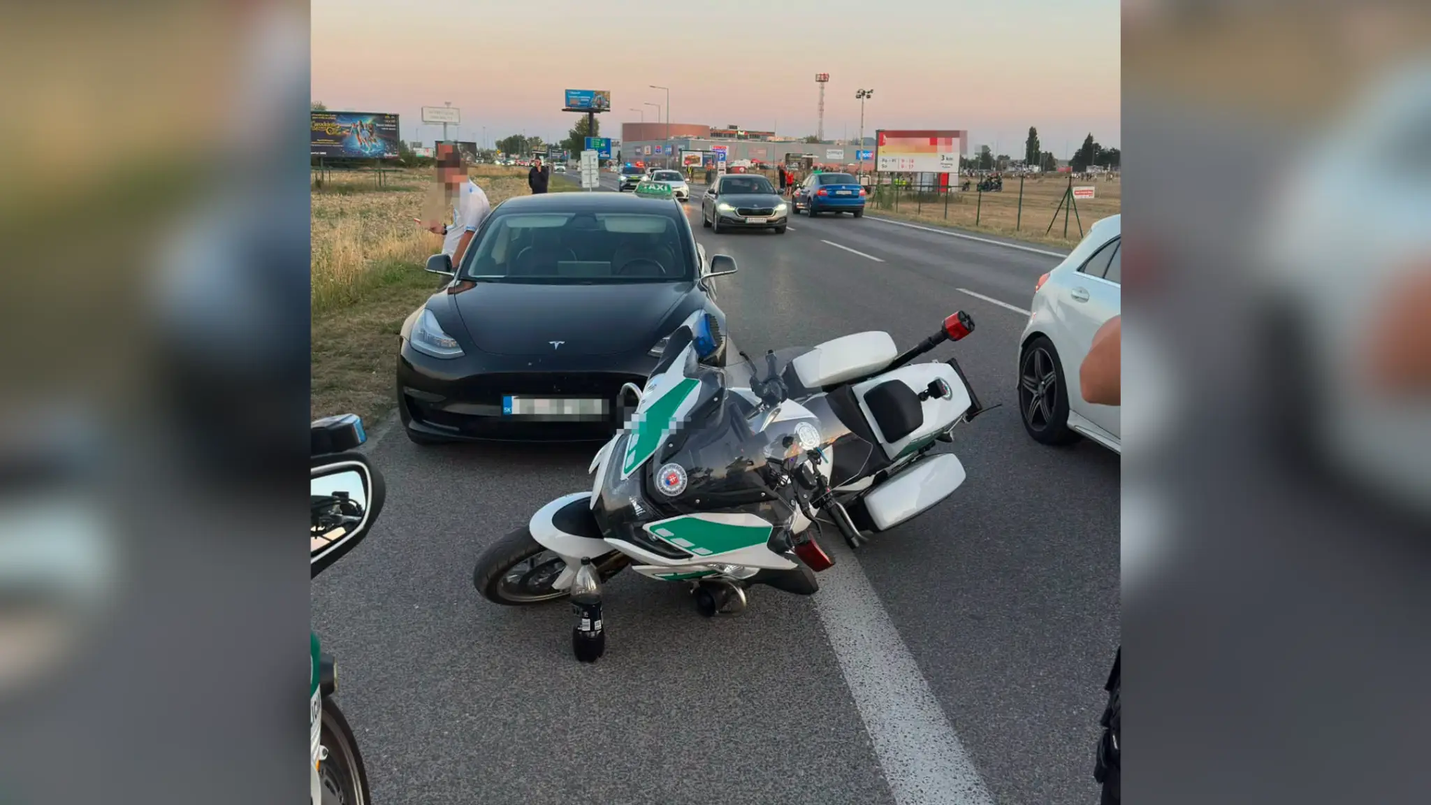 Taxikár na Lovestreame nabúral do motocykla, test mu potvrdil THC.