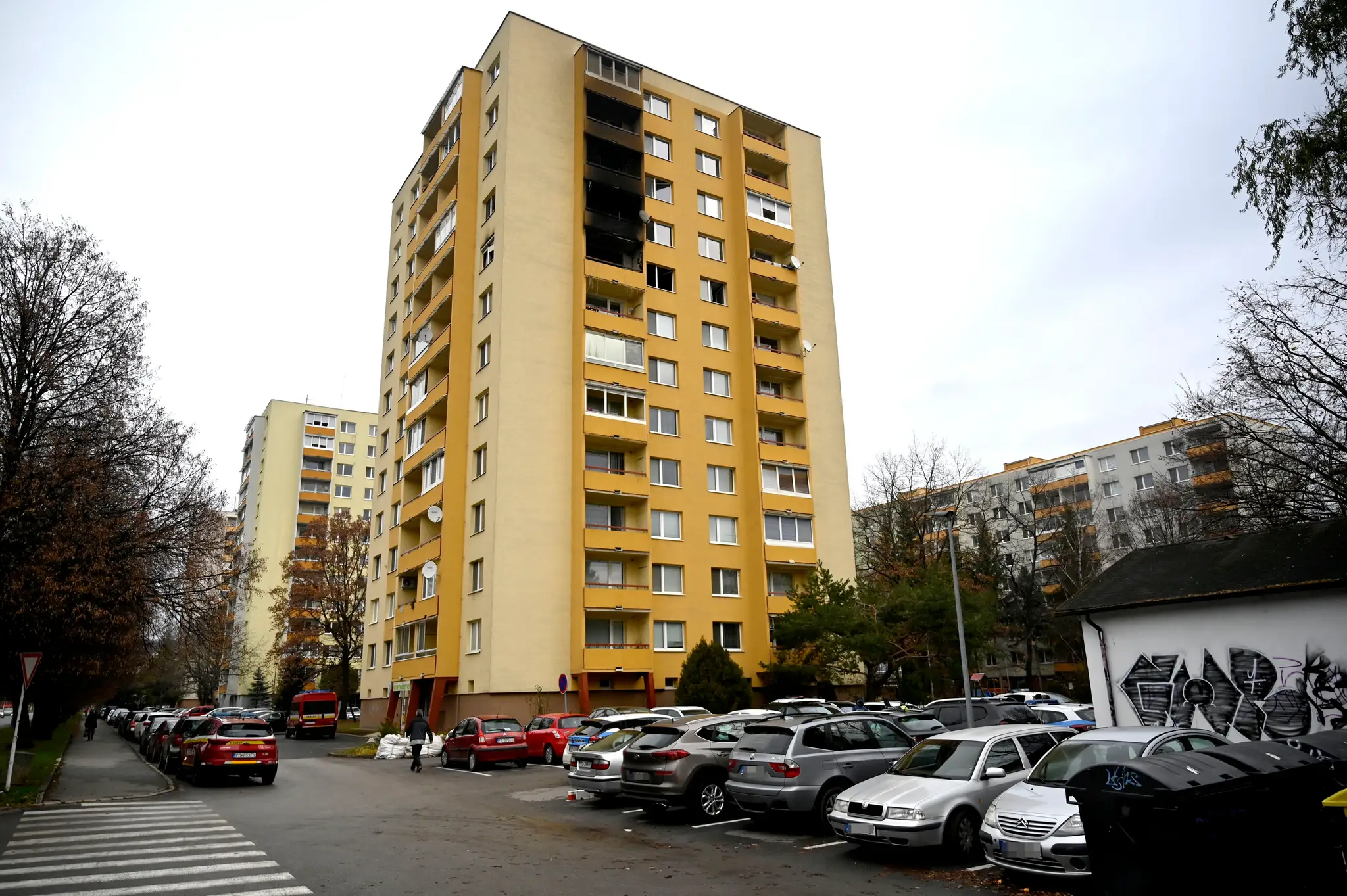 Požiar v bytovke v Prešove