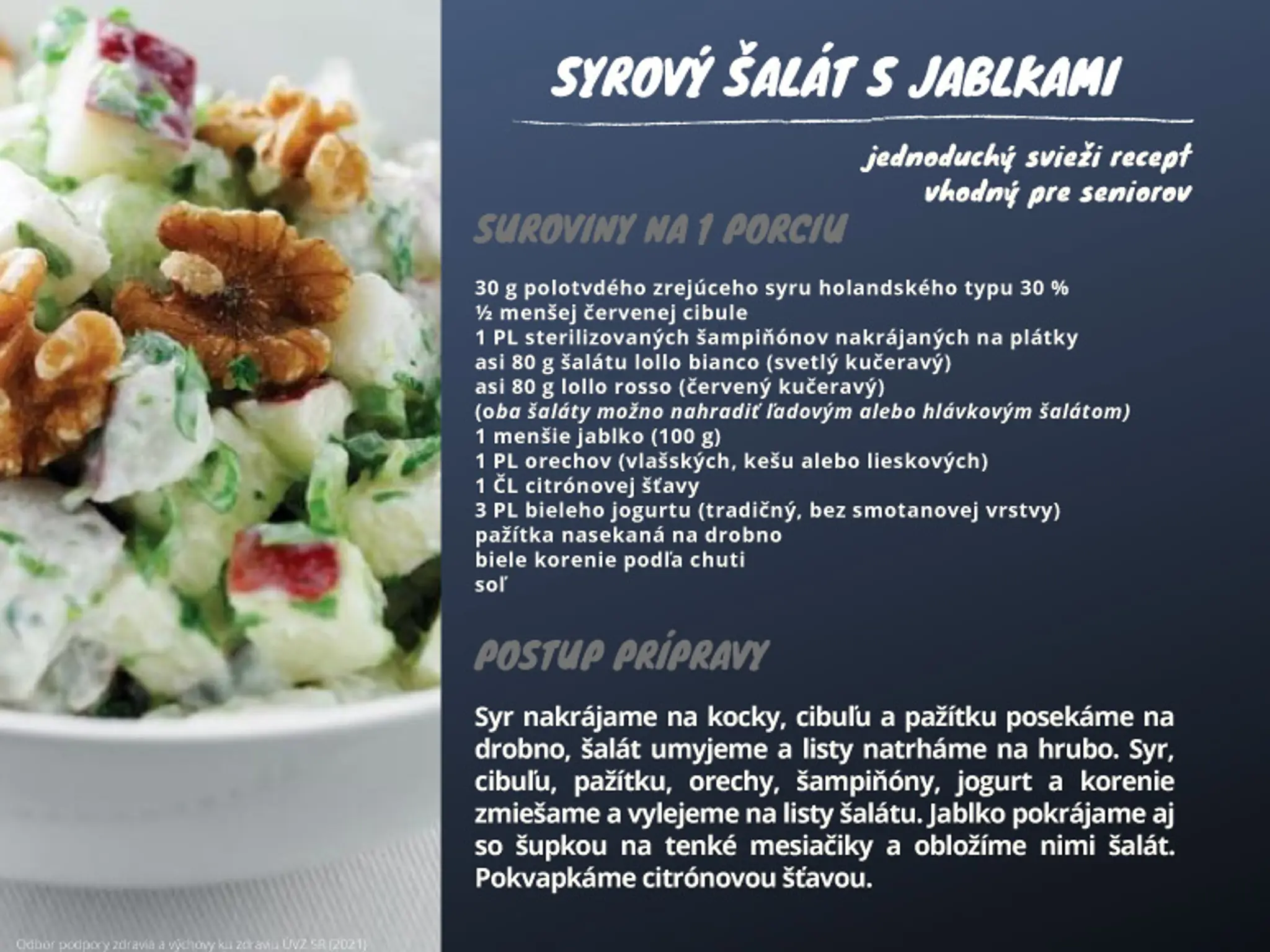 Malá kuchárka pre seniorov.