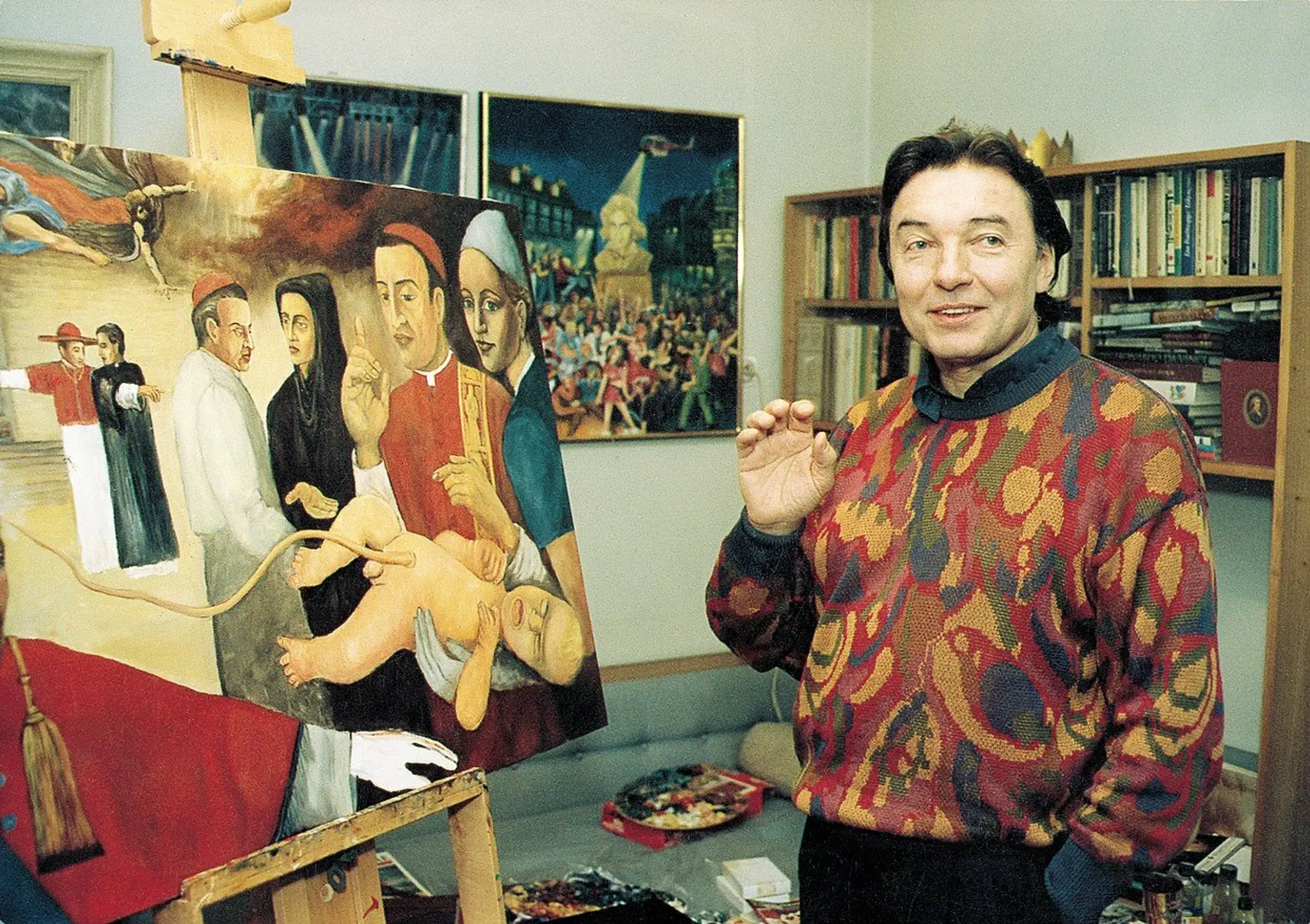 Karel Gott s manželkou Ivanou a dcérkou 