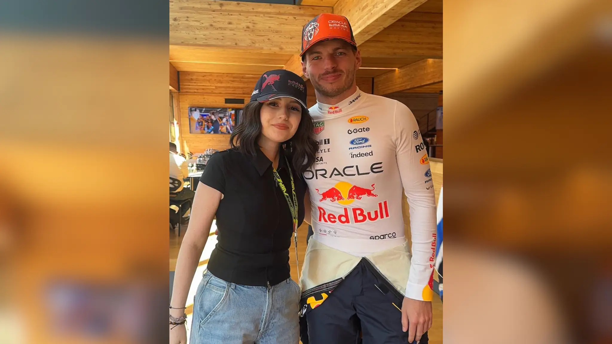 Nina sa stretla so svojím idolom Verstappenom.