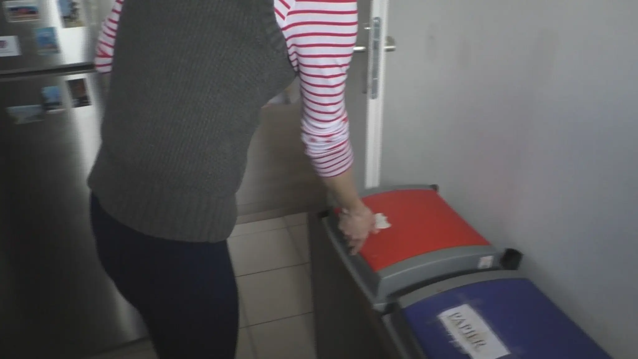 Odpadkové koše v kancelárii.
