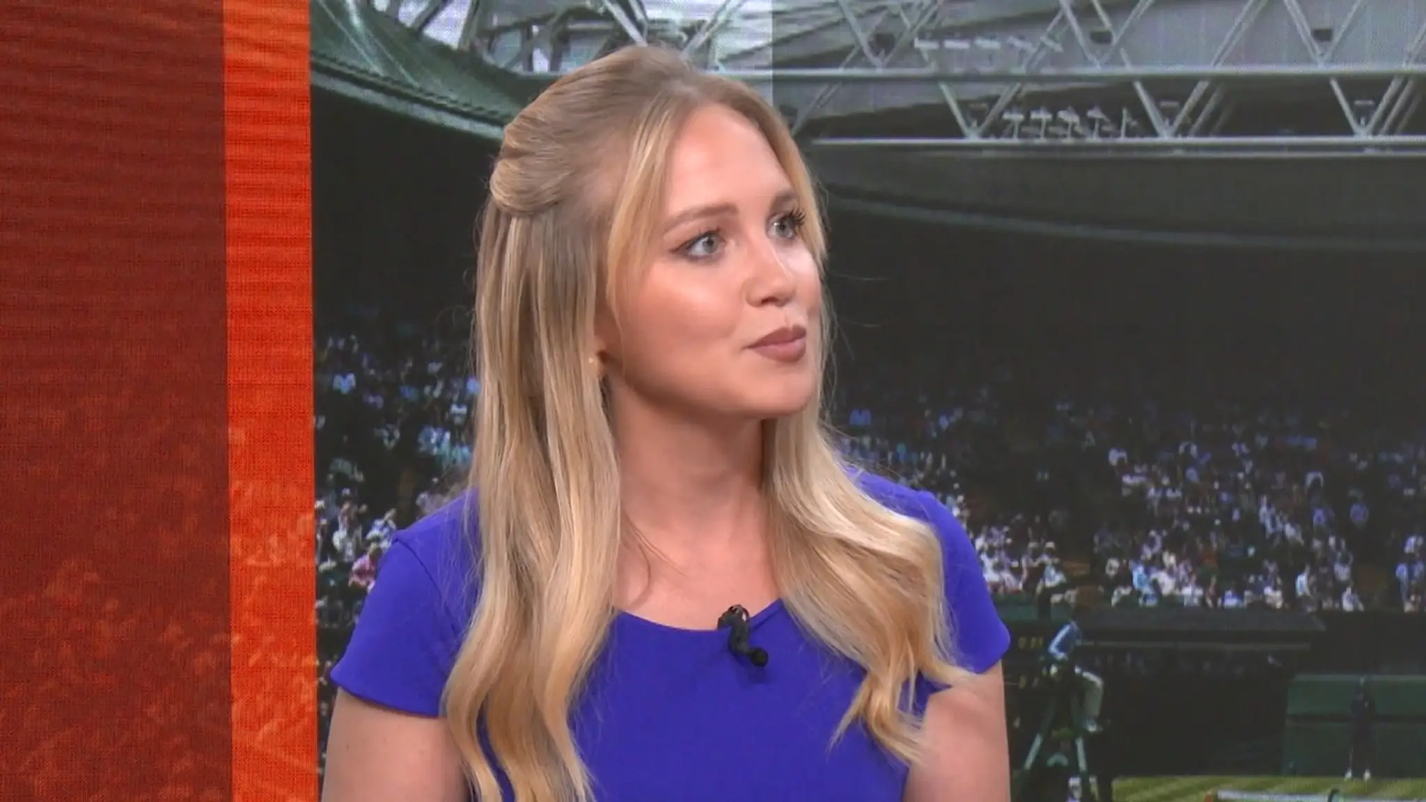 Klaudia Kristiníková v štúdiu TN live.