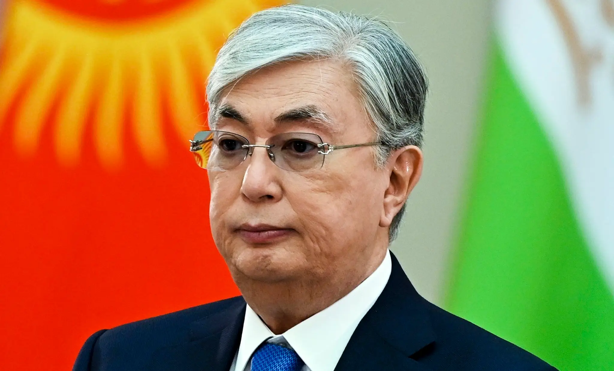 Na archívnej snímke z decembra 2021 kazašský prezident Kasym-Žomart Tokajev.