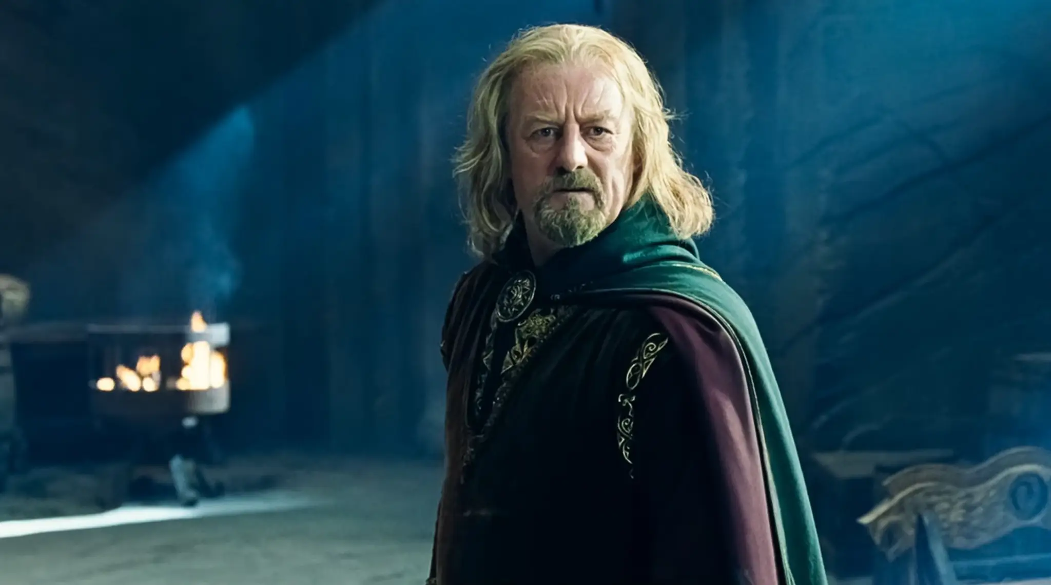 Bernard Hill ako kráľ Theodén.