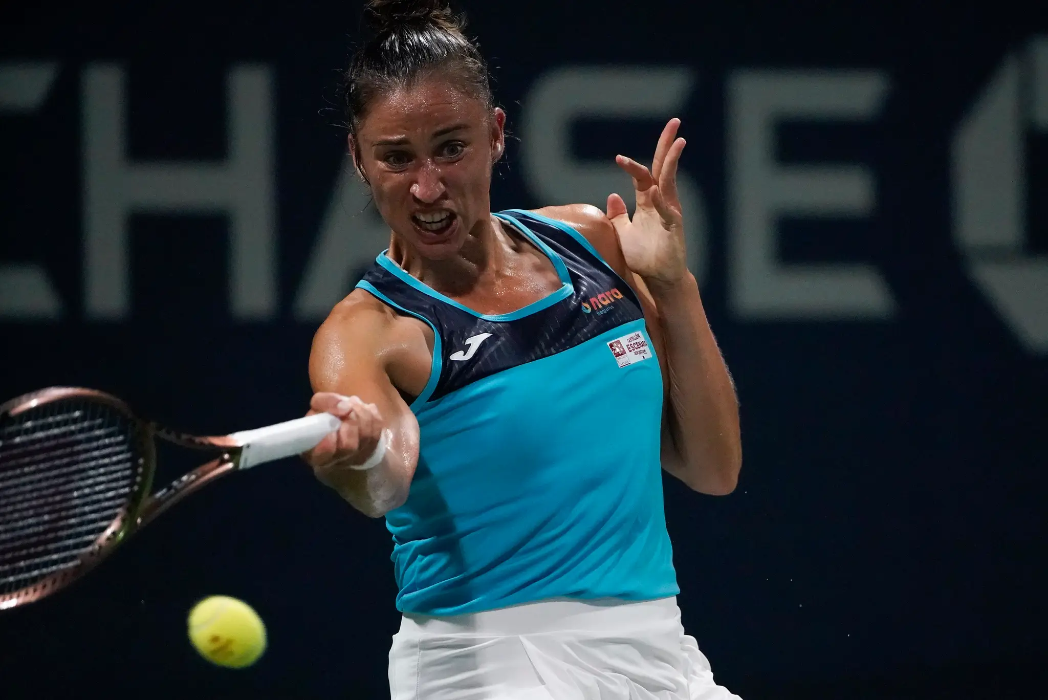 Viktória Kužmová v 1. kole na US Open.