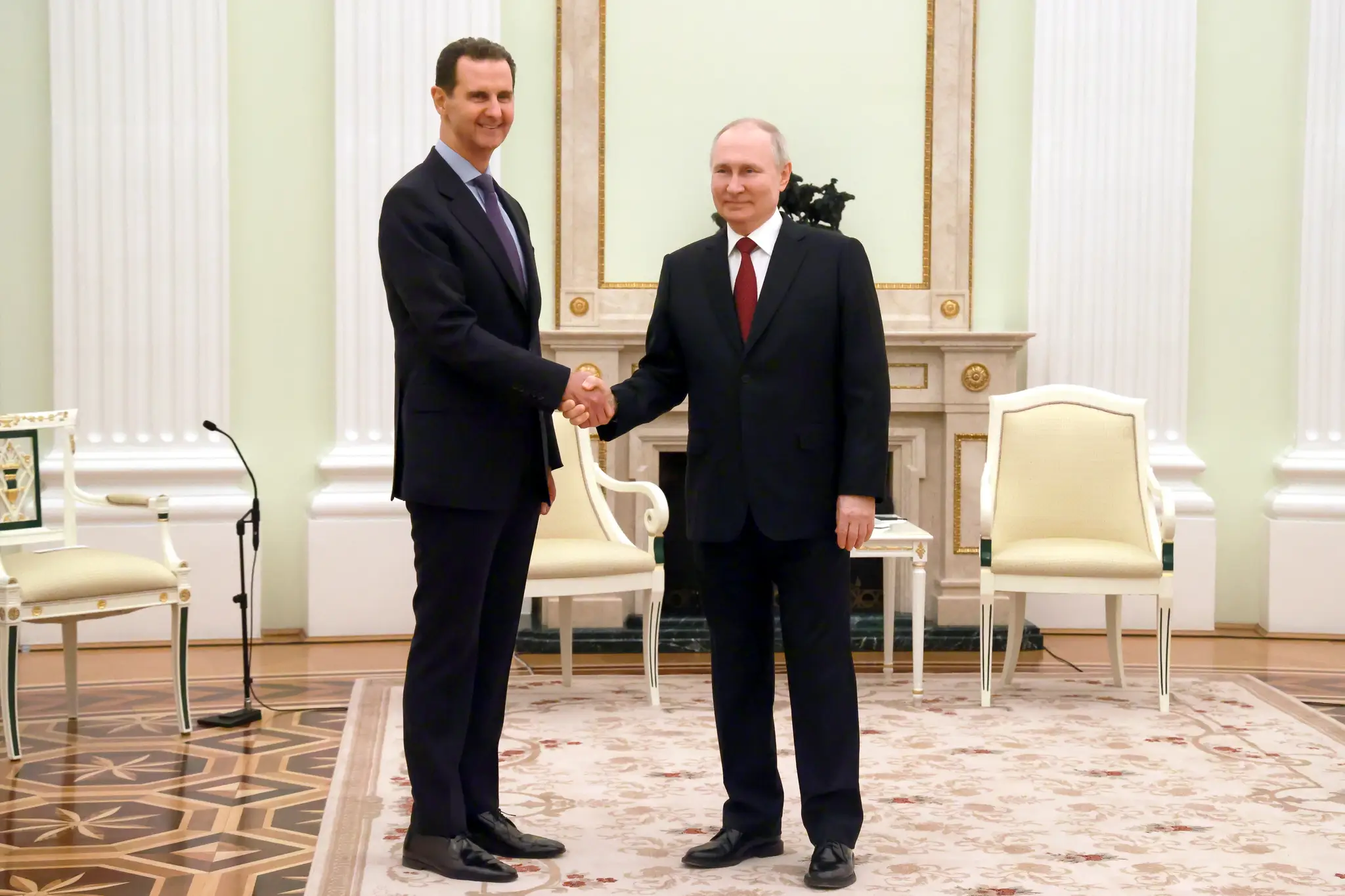 Bašár Asad a Vladimir Putin