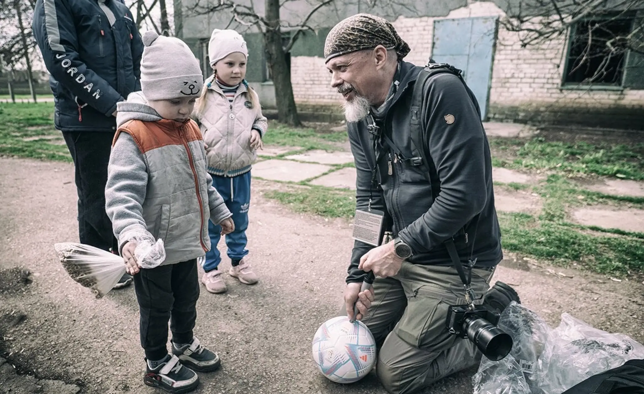 Fotograf Marcel Rebro a ukrajinské deti.