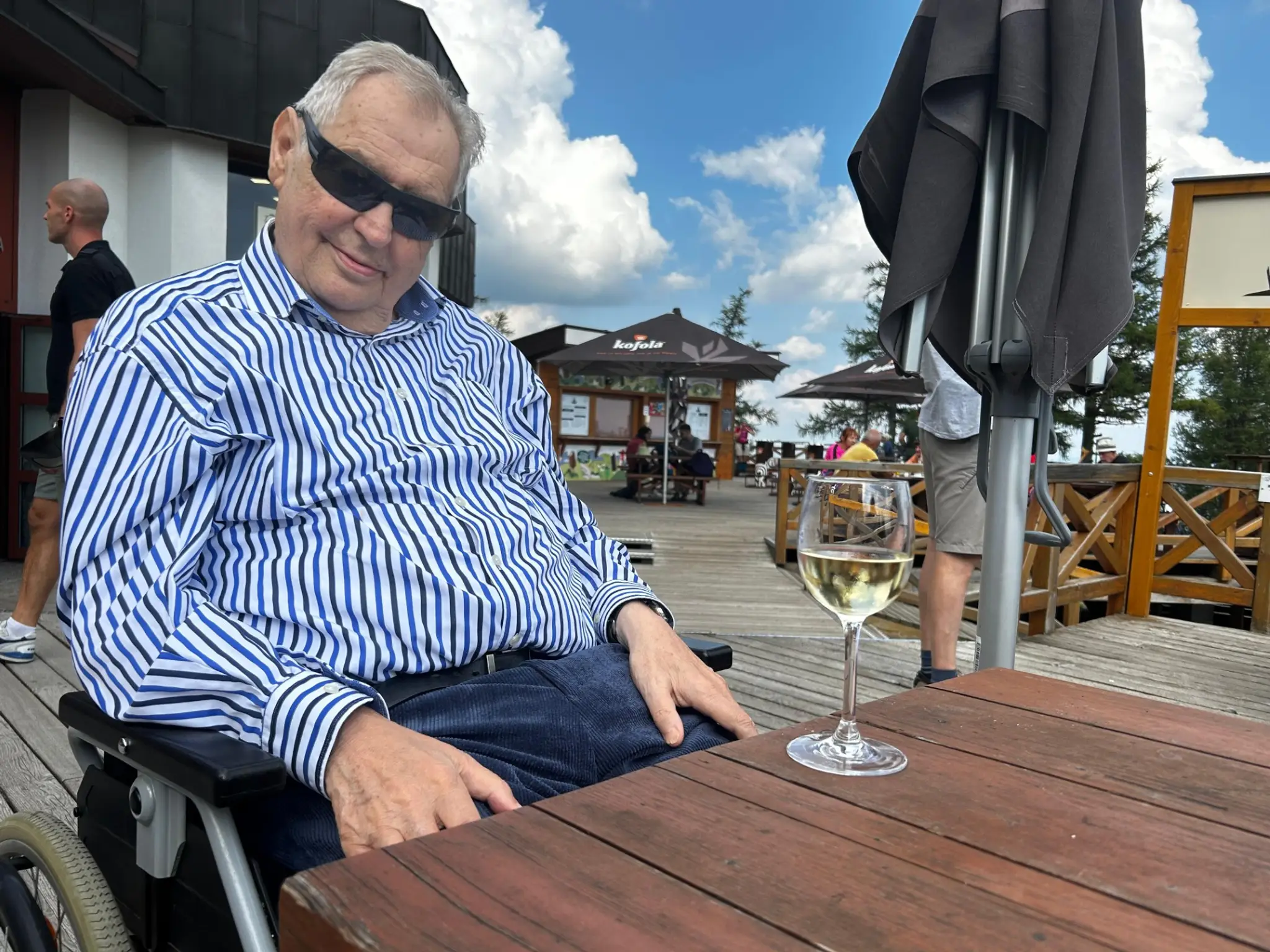 Bývalý český prezident Miloš Zeman dovolenkuje vo Vysokých Tatrách.