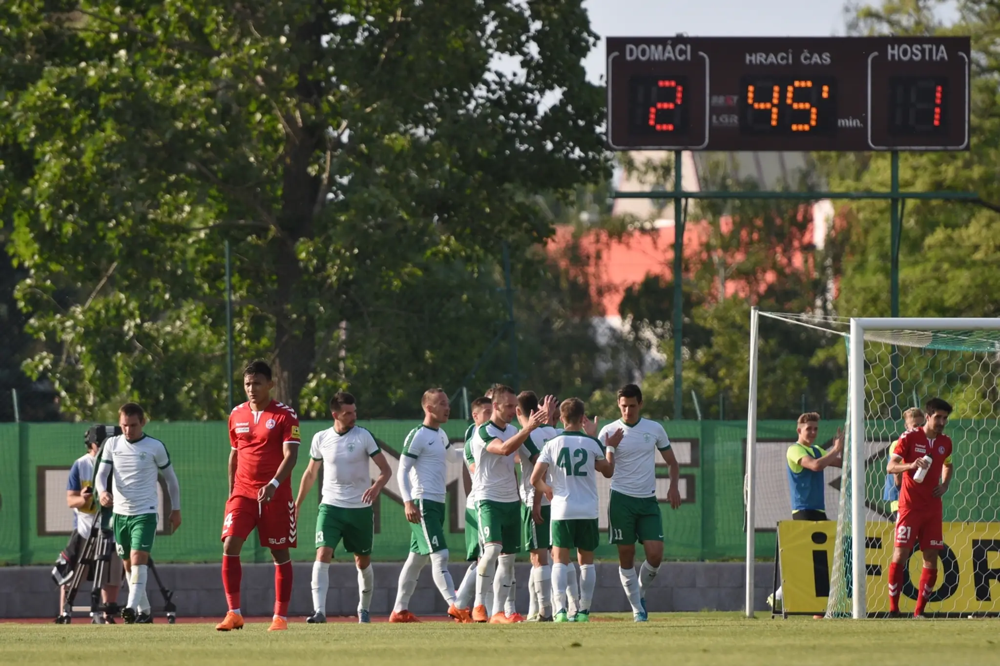 Radosť Skaličanov po strelení víťazného gólu na 2:1.