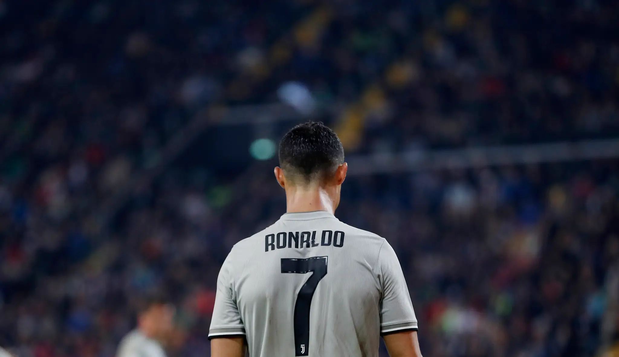 Cristiano Ronaldo z Juventusu v zápase s Udinese.