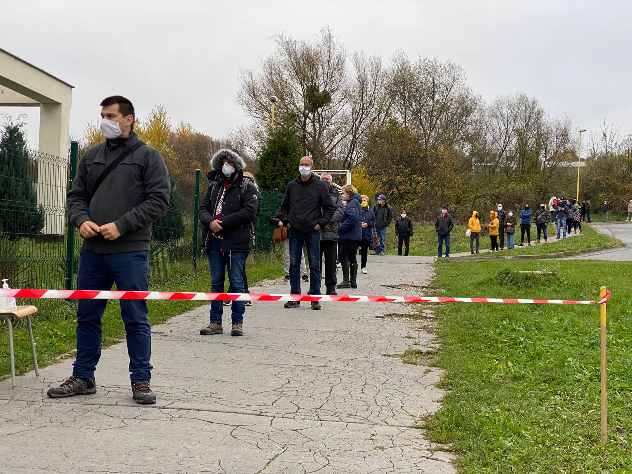 Odberné miesto zriadili aj v kabíne klubu Dukla Trenčín.