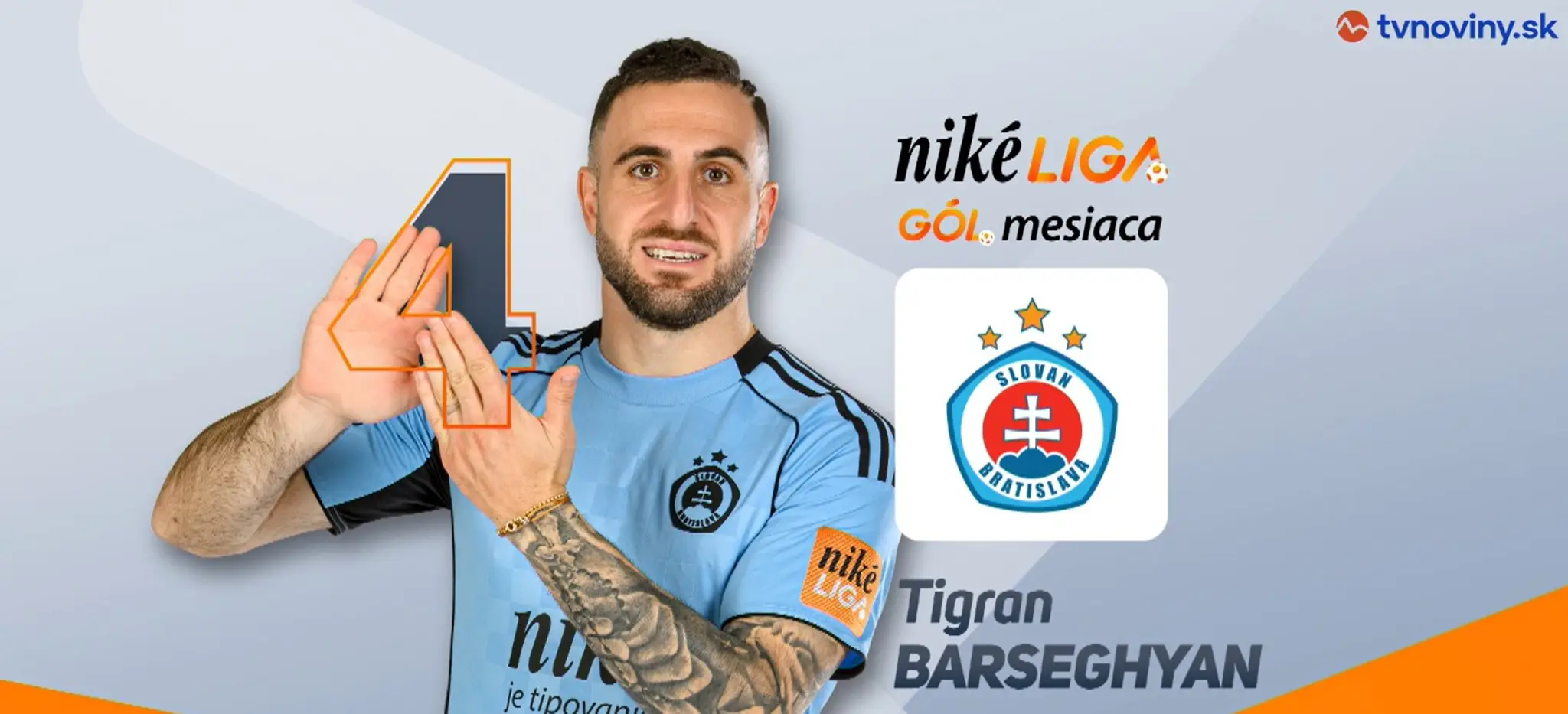 Gól mesiaca maj 2026 Tigran Barseghjan.