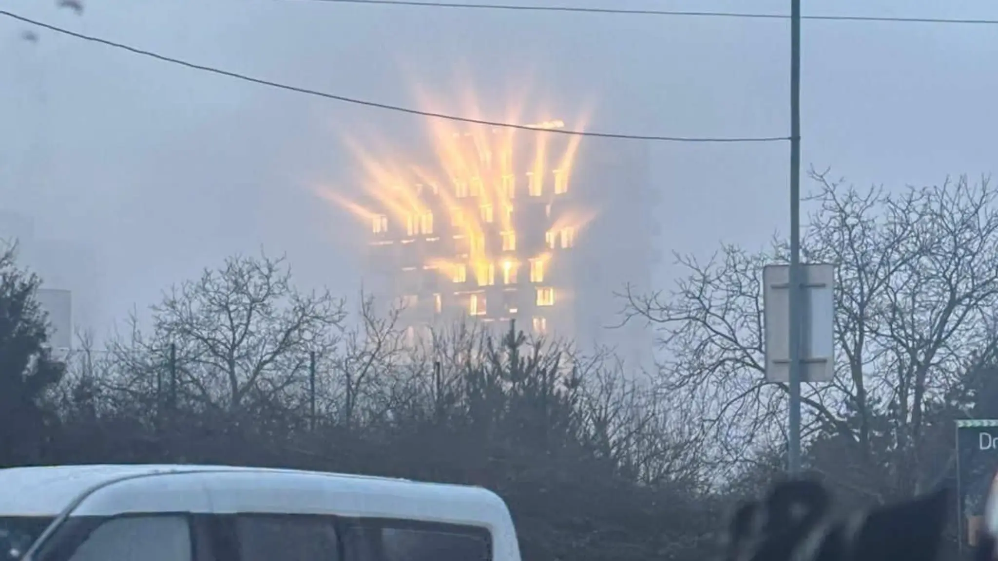 Unikátny záber na bratislavské sídlisko.