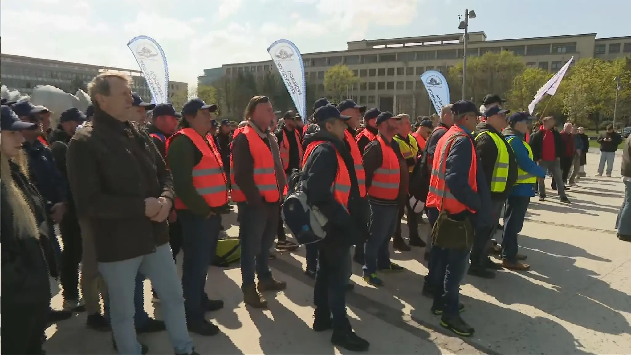 Protest rušňovodičov 