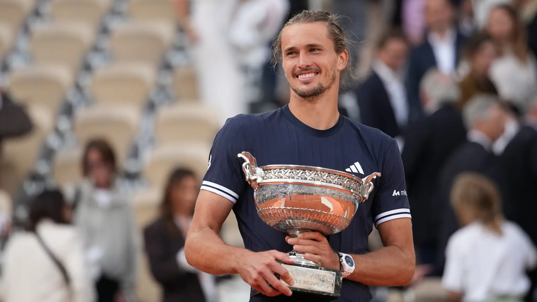 Zverev oslavuje prvý grandslam kariéry.