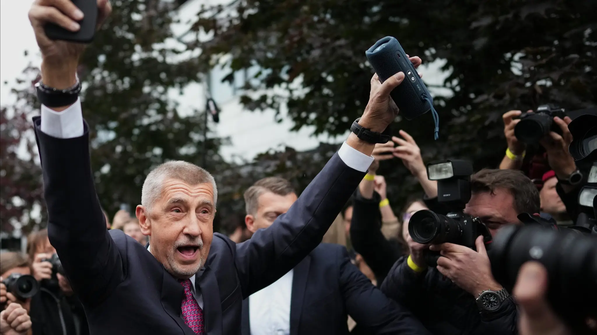 Andrej Babiš po voľbách.