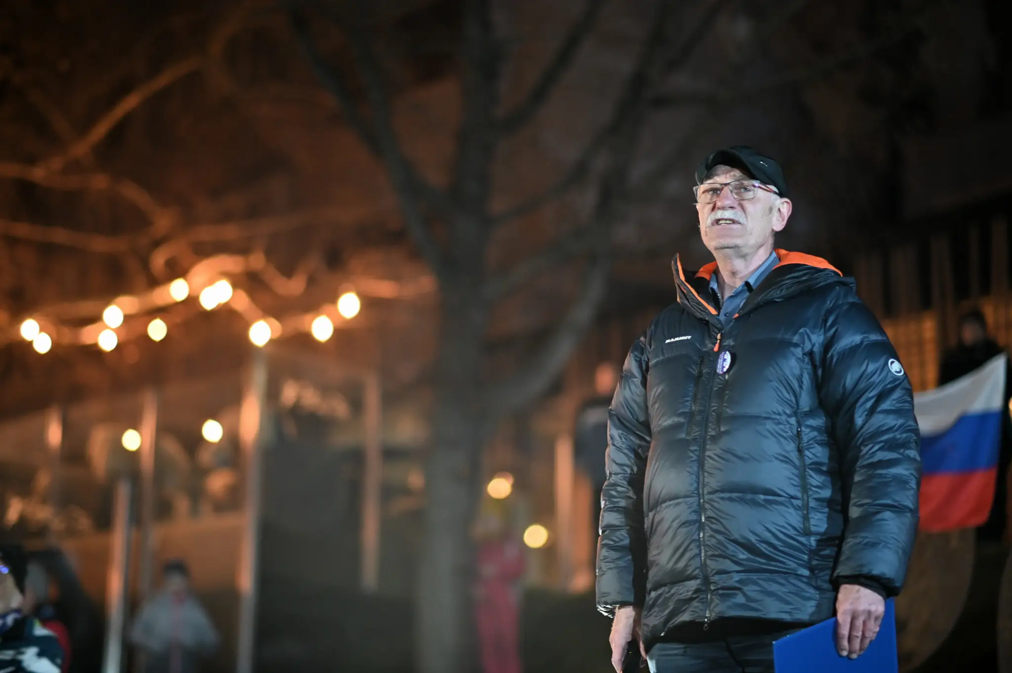 Moderátor a organizátor občianskych protestov v Poprade Zdeno Suchý 