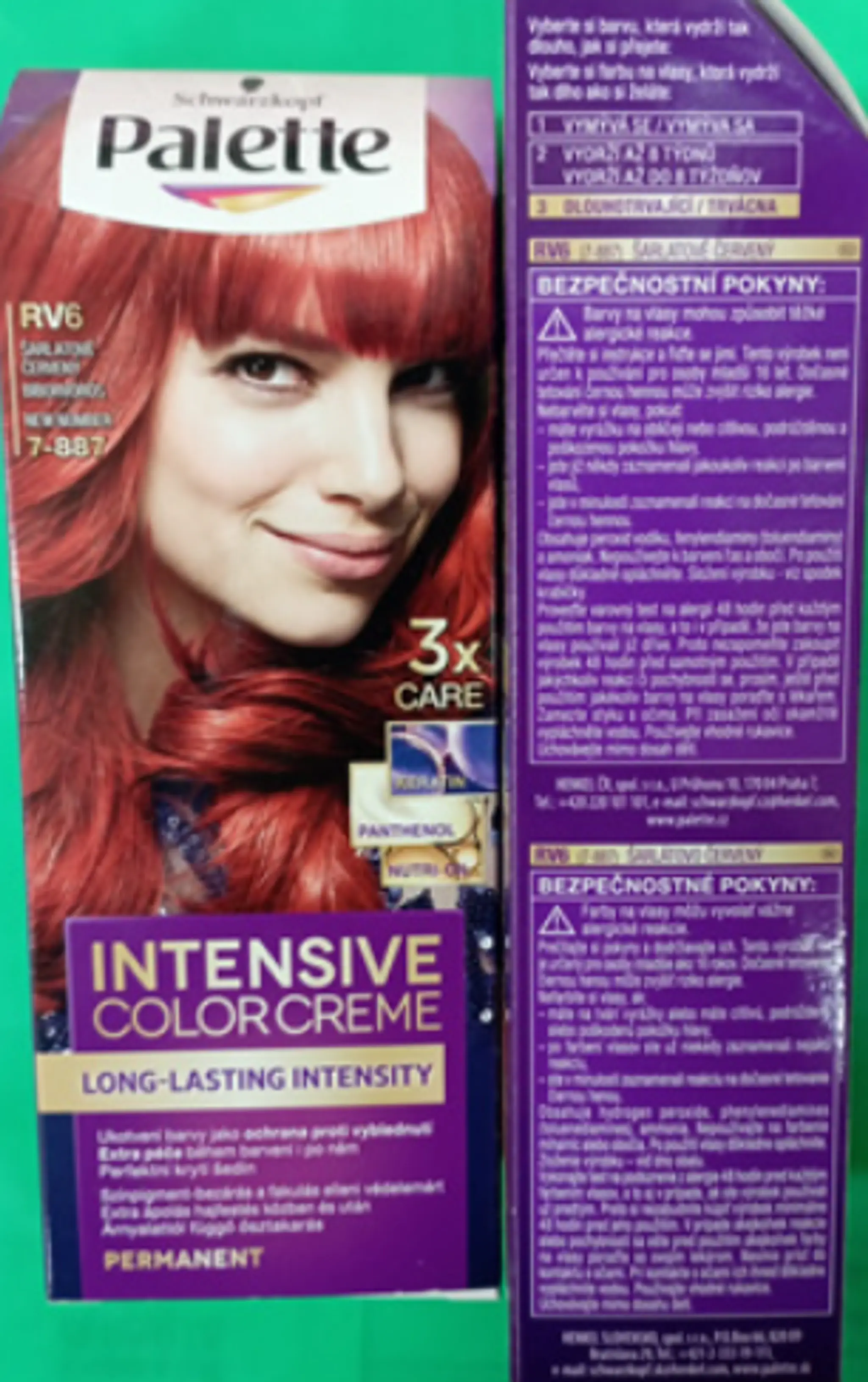 Long-lasting and intense color, extra care during – farba na vlasy