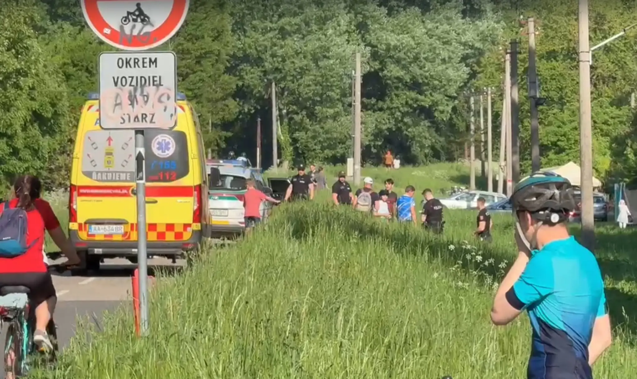 Incident na hrádzi medzi Starým mostom a mostom Apollo.