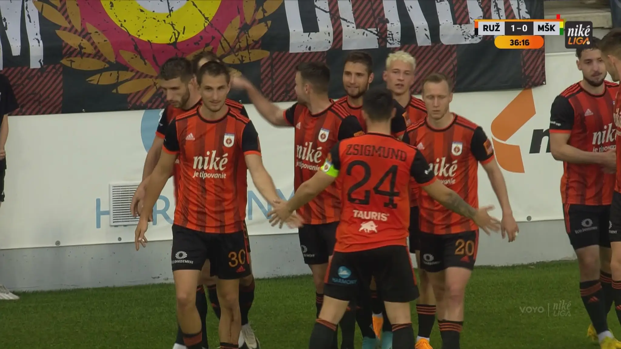 Gólová radosť futbalistov Ružomberka.