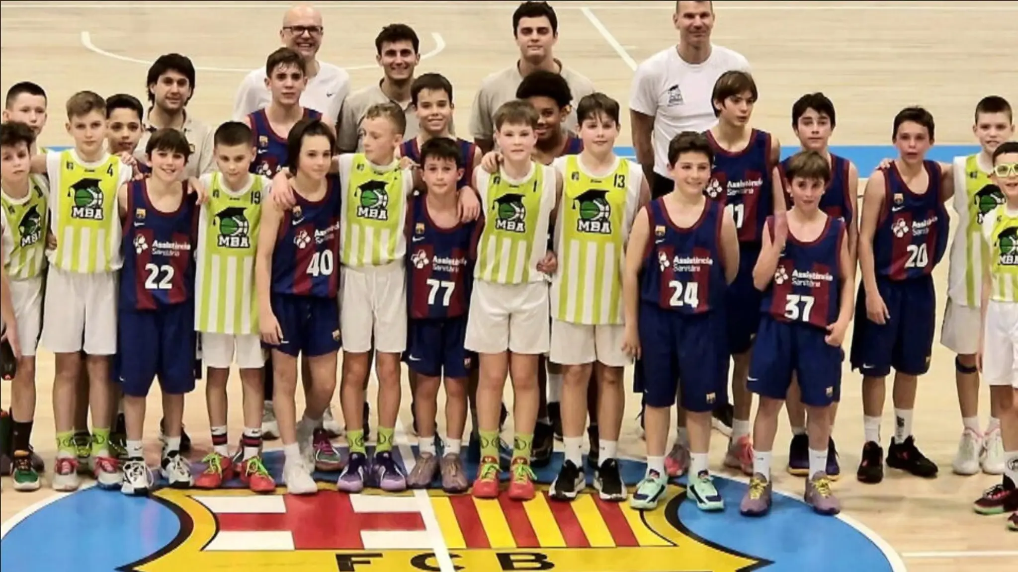 Mladé basketbalové talenty z Prievidze. 