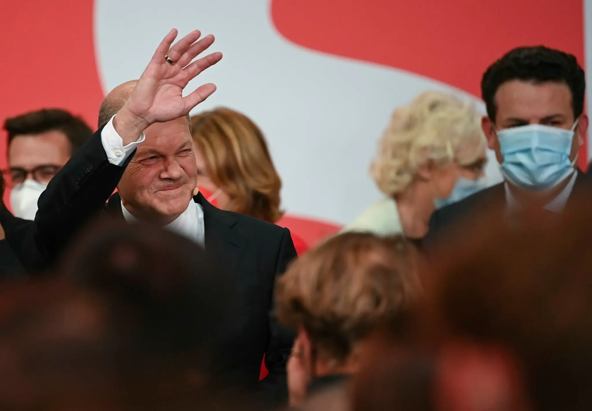 Kandidát Sociálnodemokratickej strany Nemecka (SPD) a minister financií Olaf Scholz