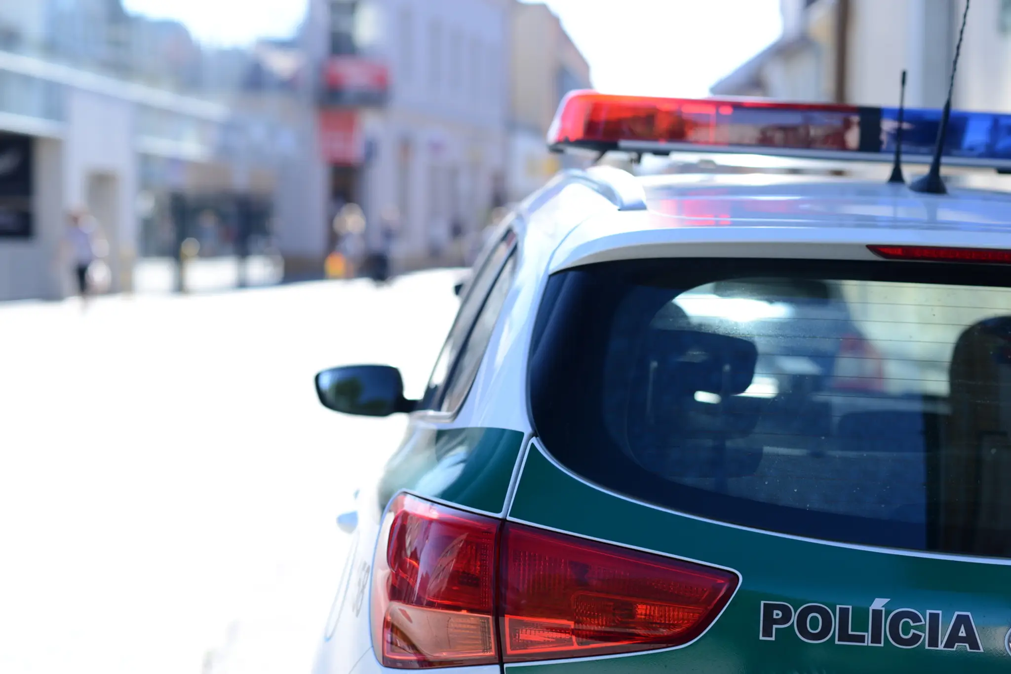 Policajné auto.