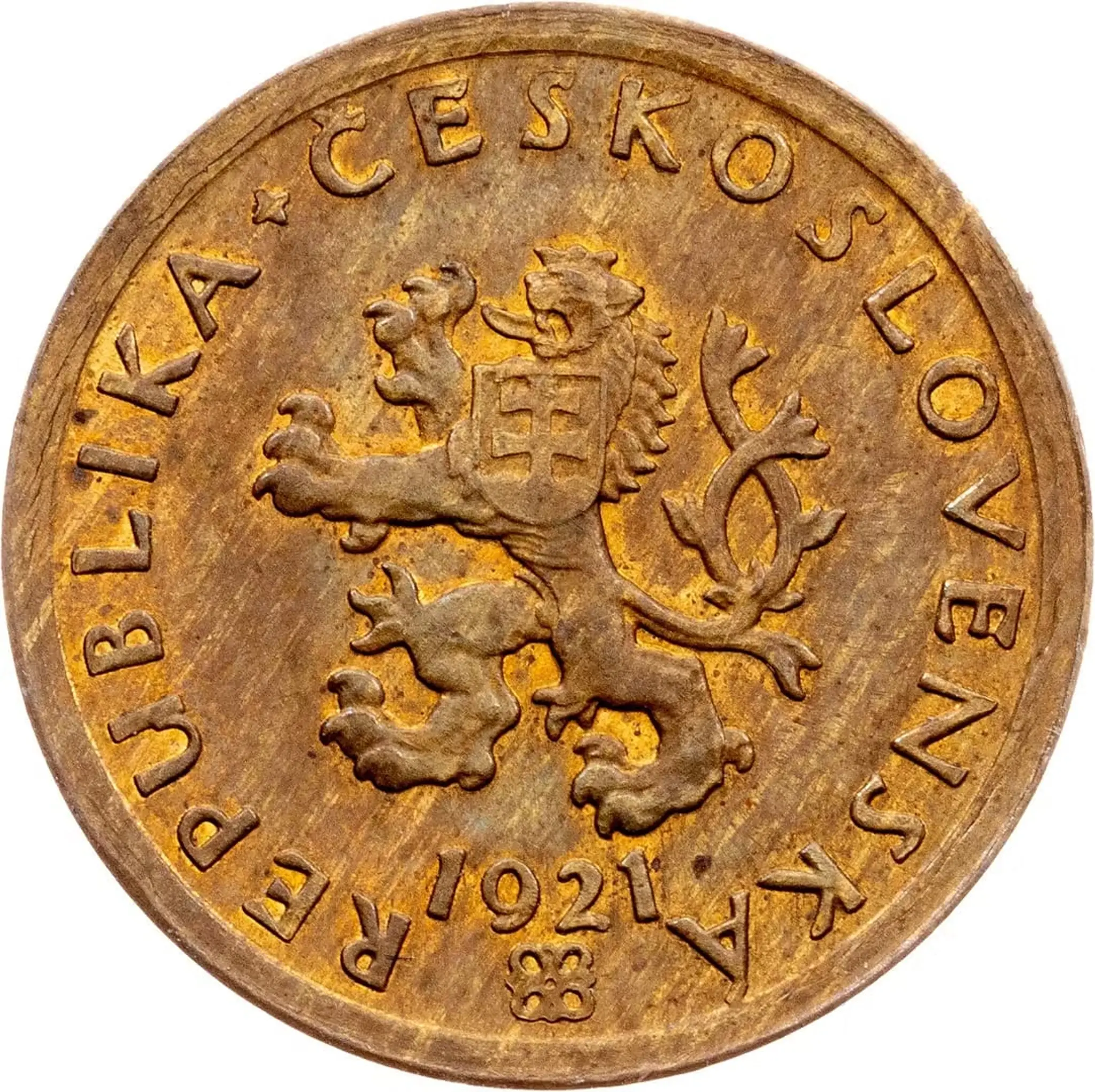 ČSR, 10halier 1921, skúšobná razba, vyvolávacia cena 180 000 Kč