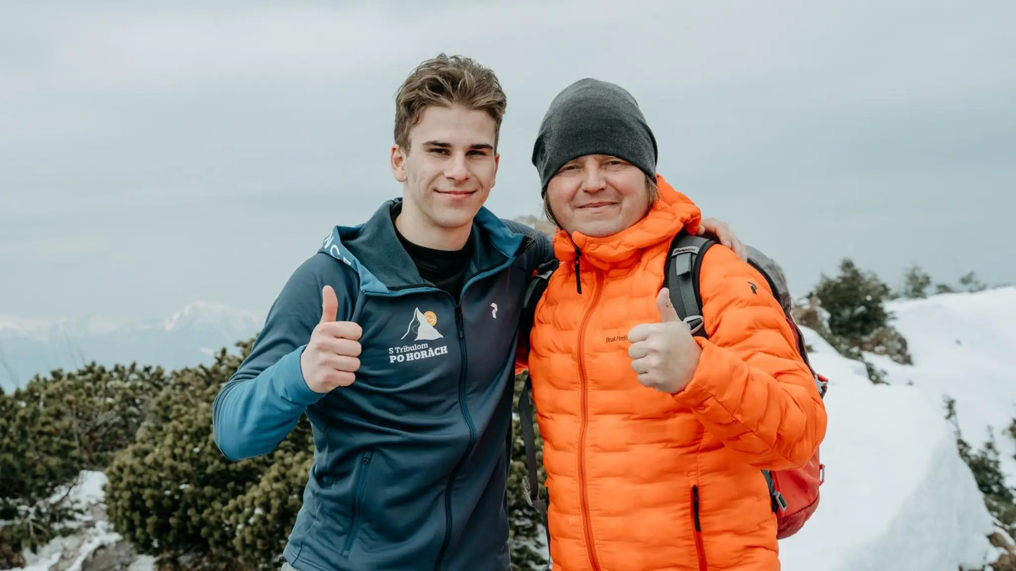 Filip Mešár a Ján Tribula na túre.
