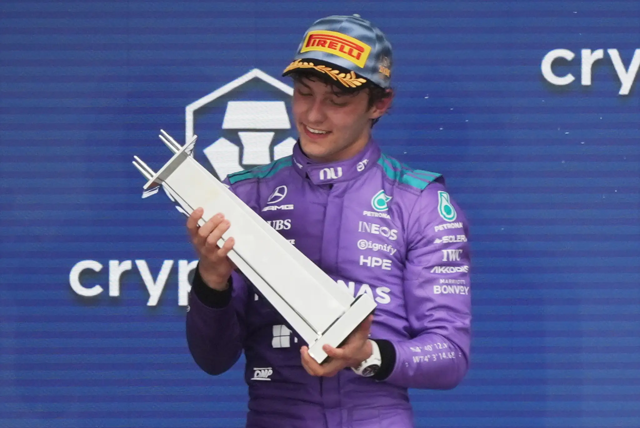 Jazdec Mercedesu Kimi Antonelli.