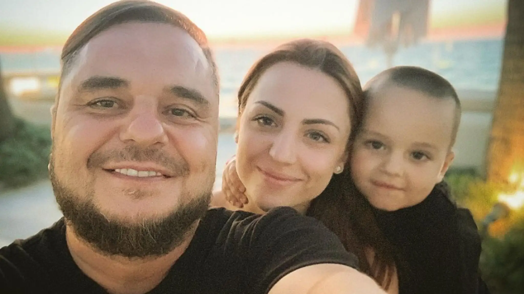 Kuly s manželkou Luckou a synom Christianom.