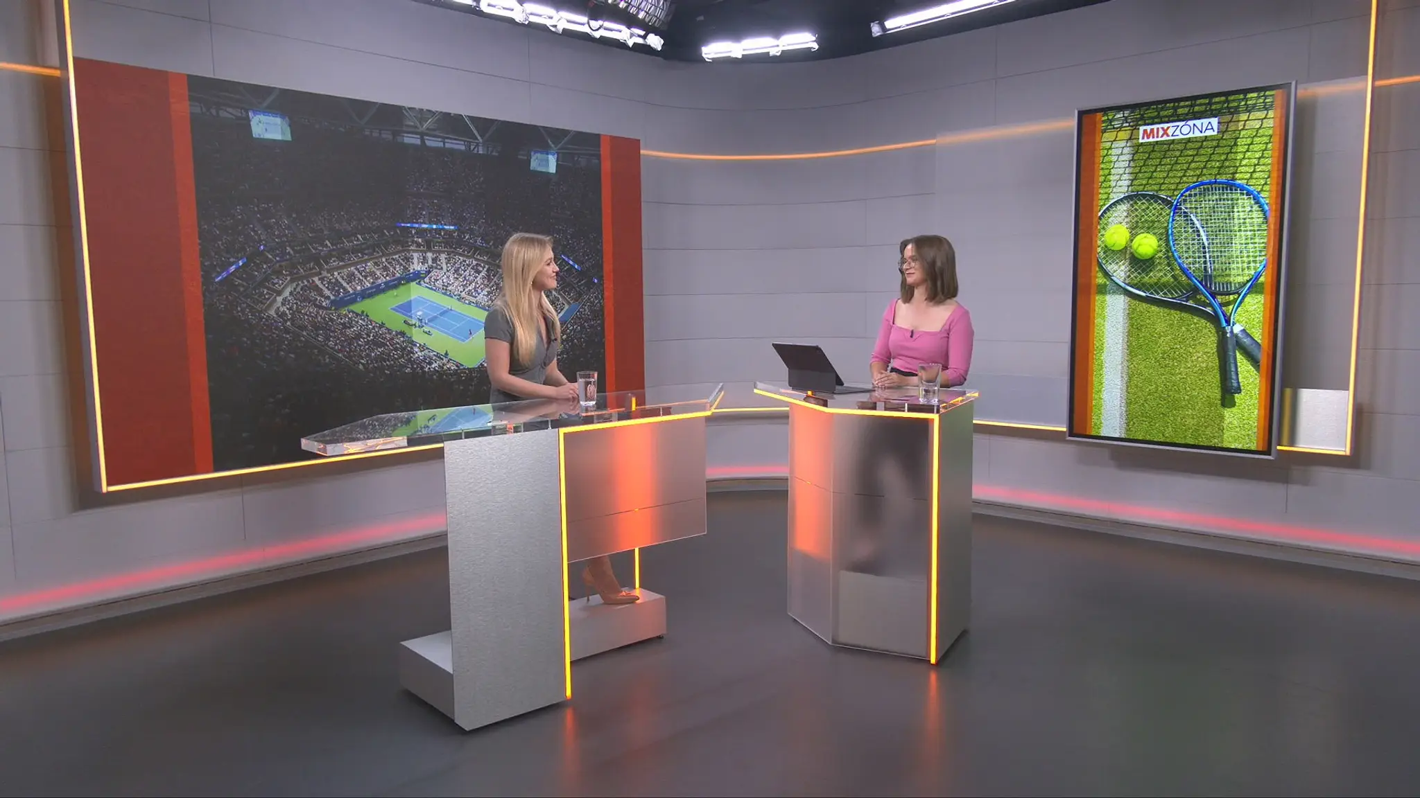Klaudia Kristiníková v štúdiu TN live.