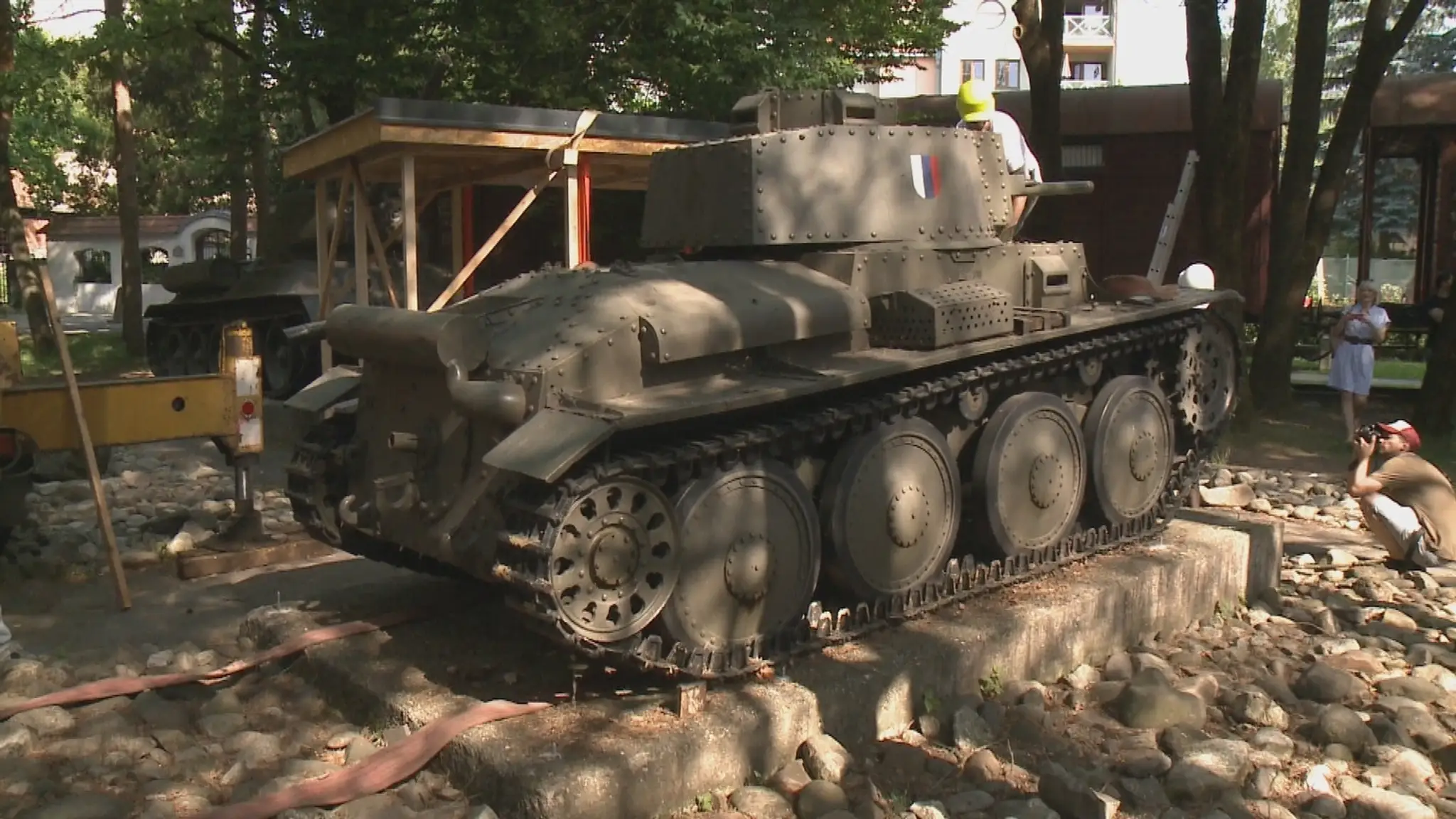 Historický tank.