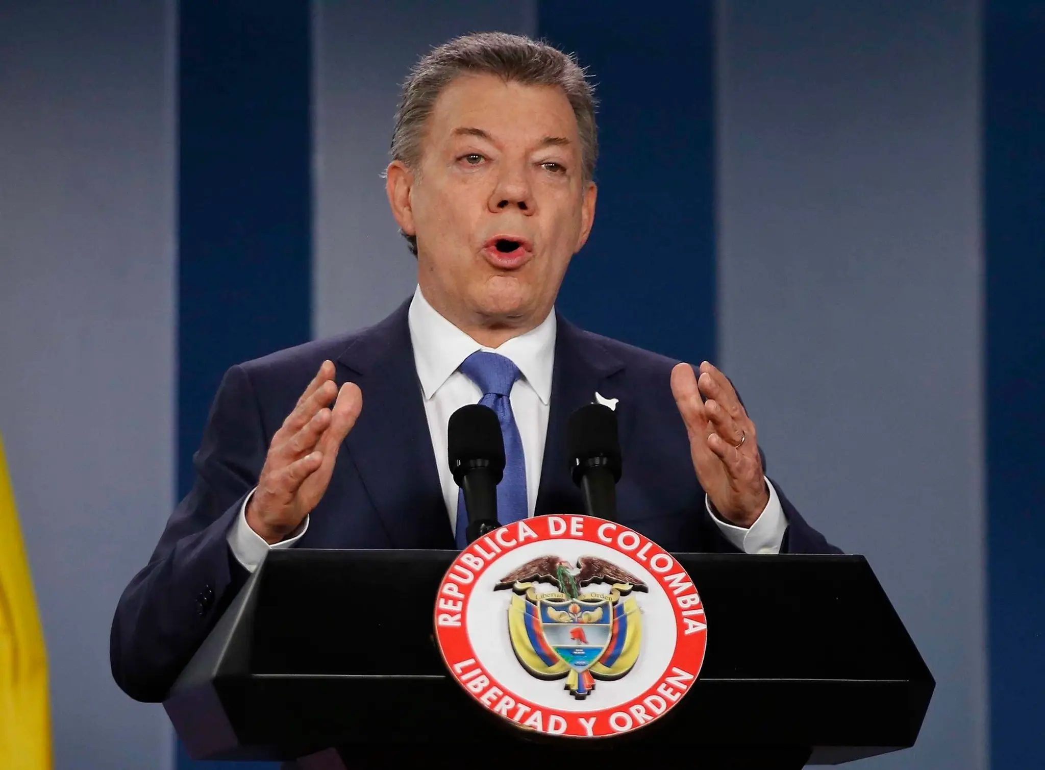 Kolumbijský prezident Juan Manuel Santos.