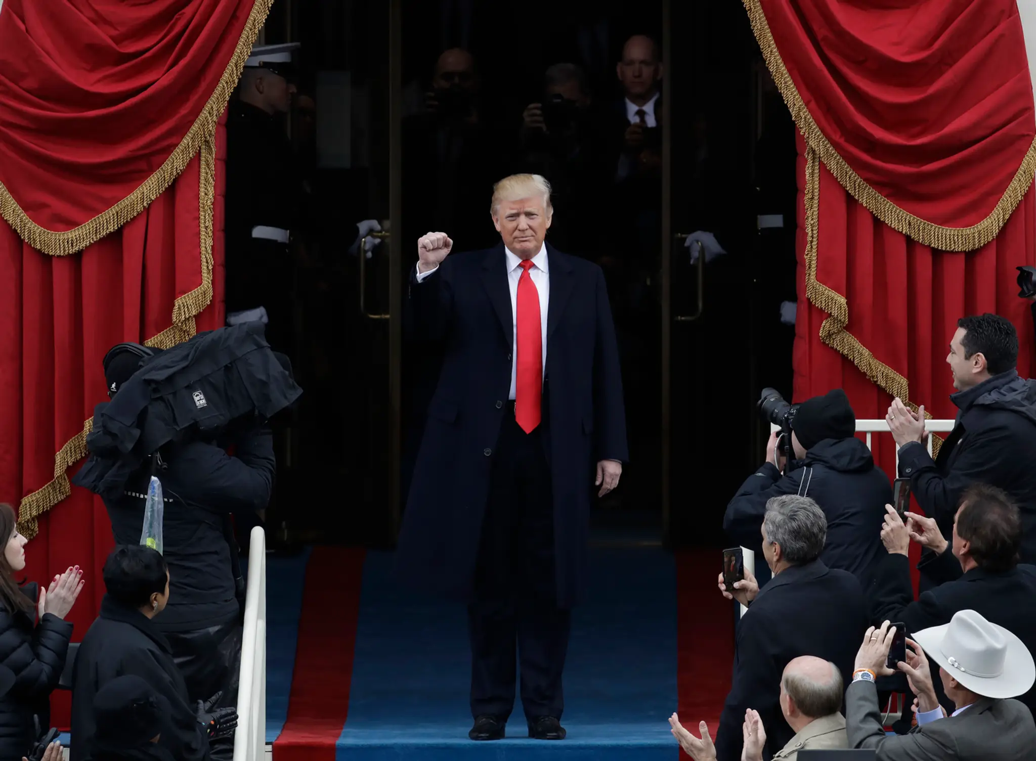 Donald Trump krátko pred zložením prísahy.