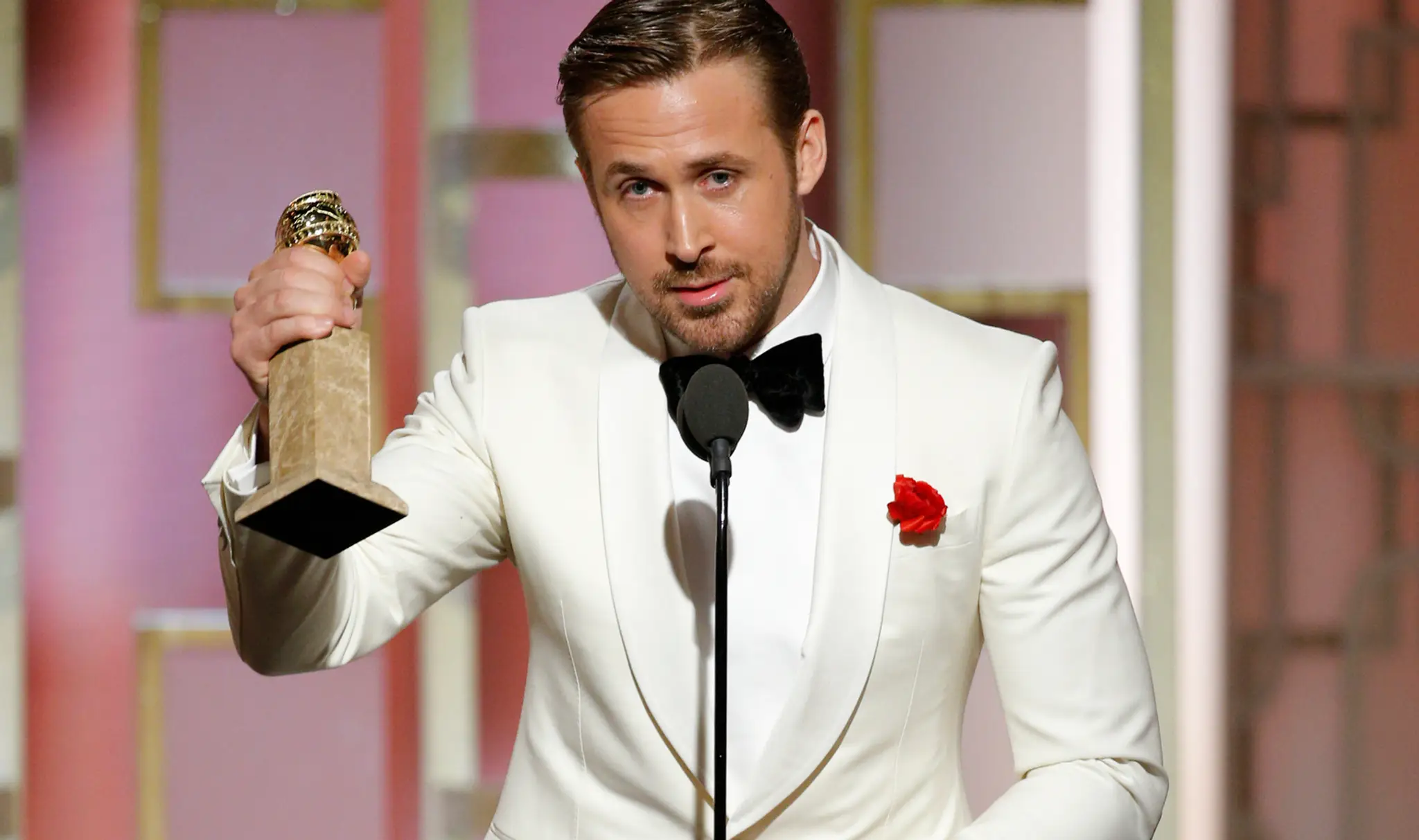 Ryan Gosling získal Zlatý Glóbus. Jeho dojímavú ďakovnú reč už asi nikto neprekoná