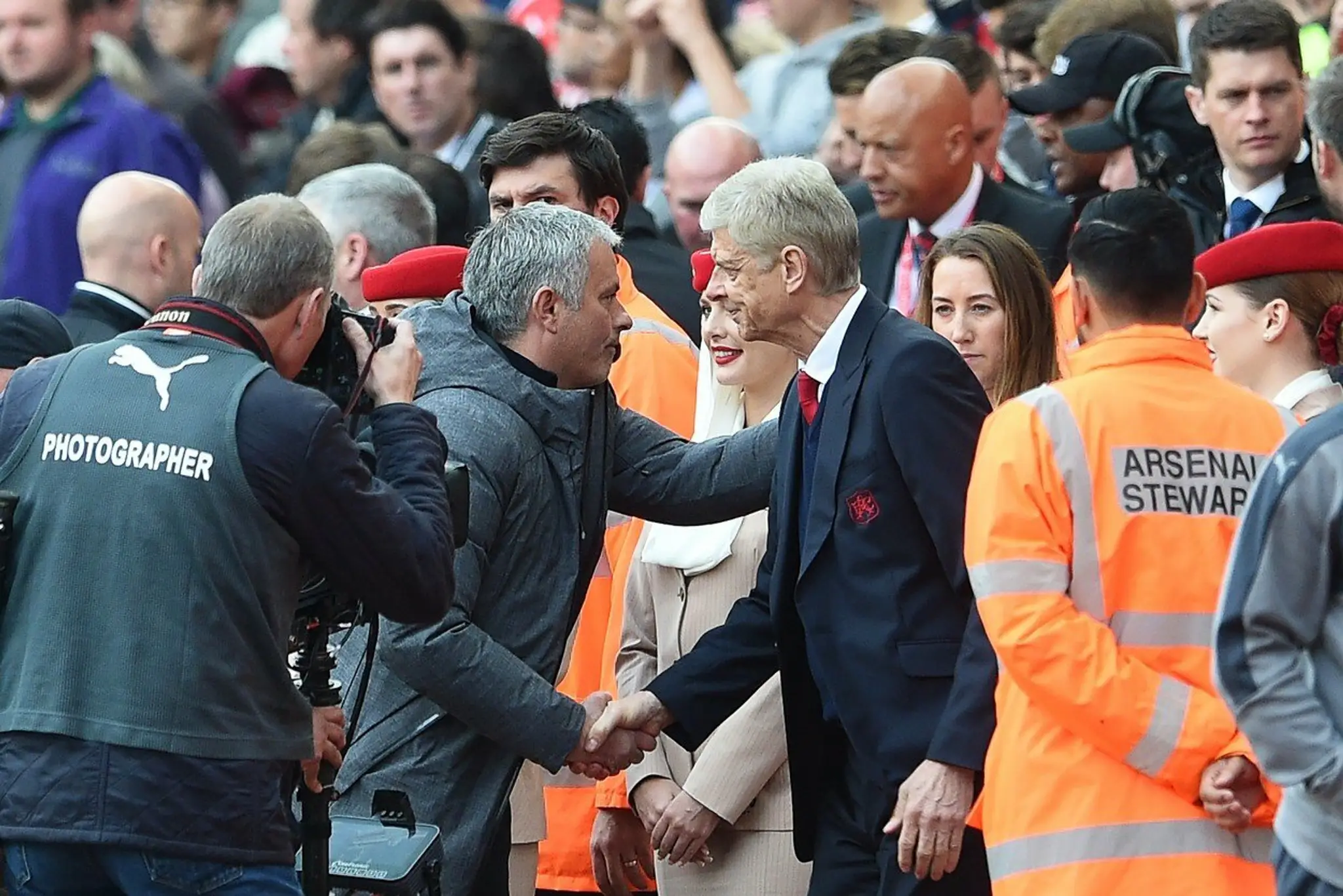 José Mourinho a Arsene Wenger.