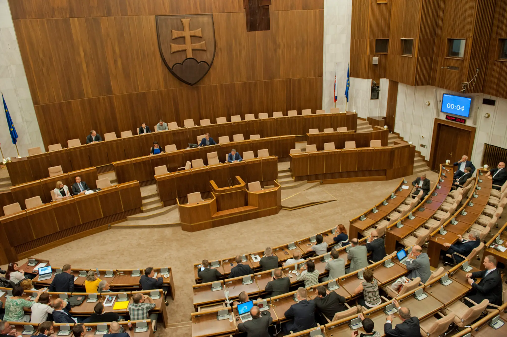 Na snímke pohľad do rokovacej sály 