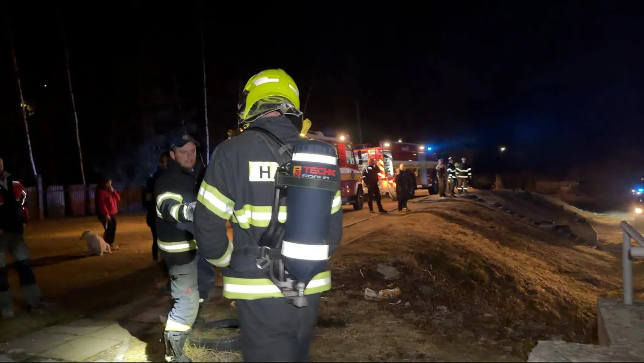 Požiar bytového domu v obce Rudňany