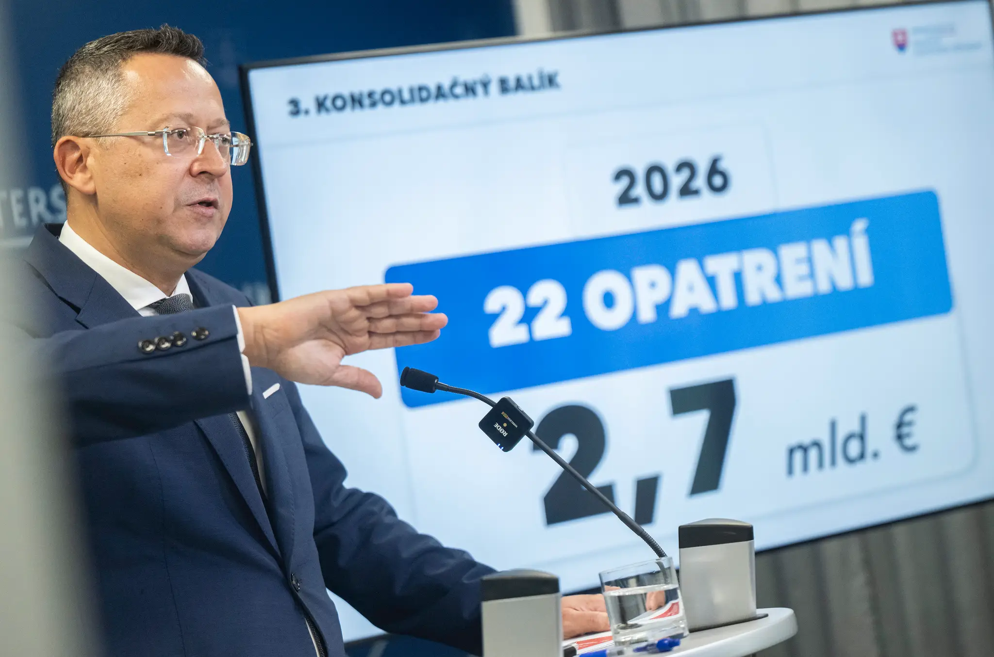 Ladislav Kamenický predstavil opatrenia nového konsolidačného balíka