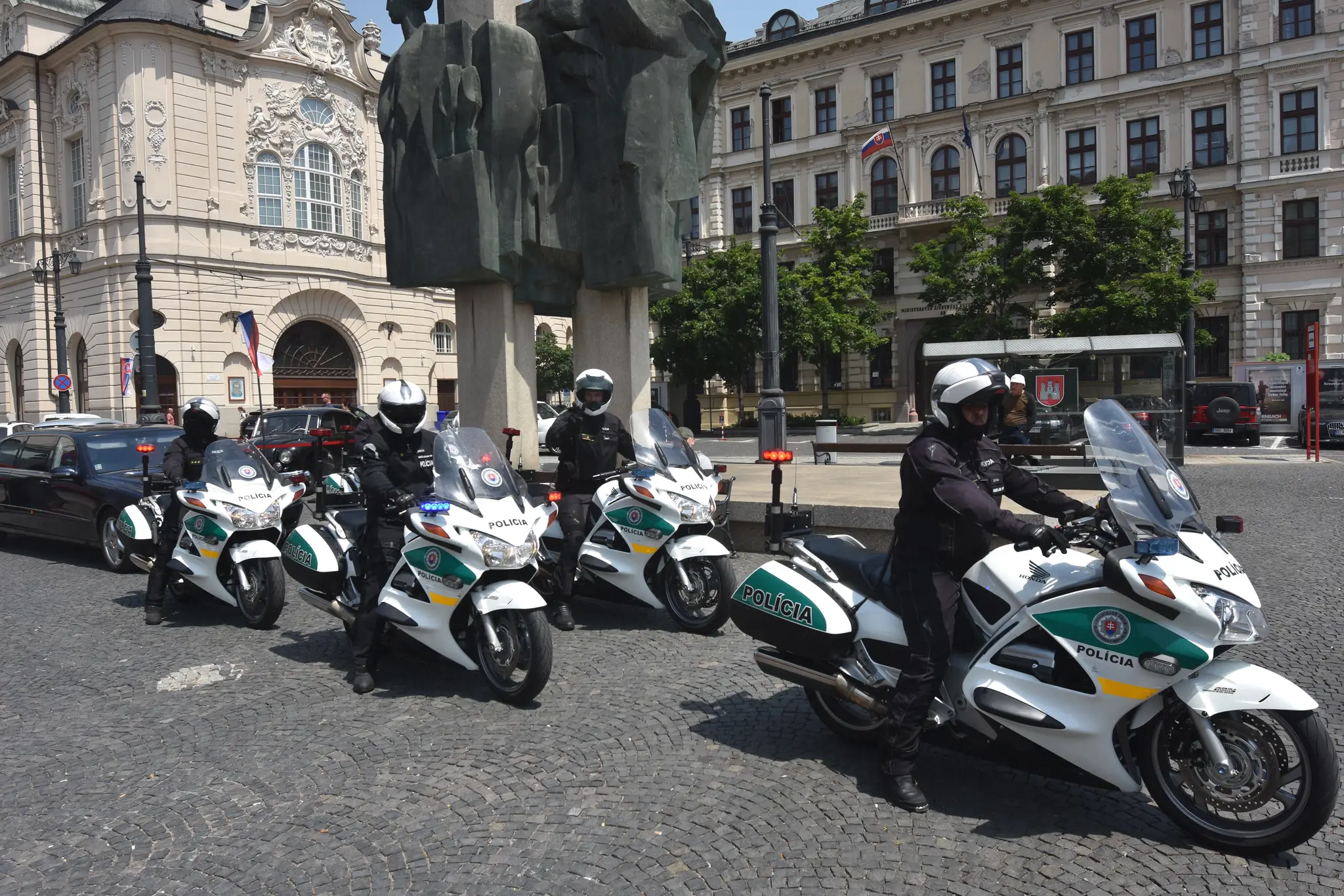 Policajné motorky - ilustračná snímka