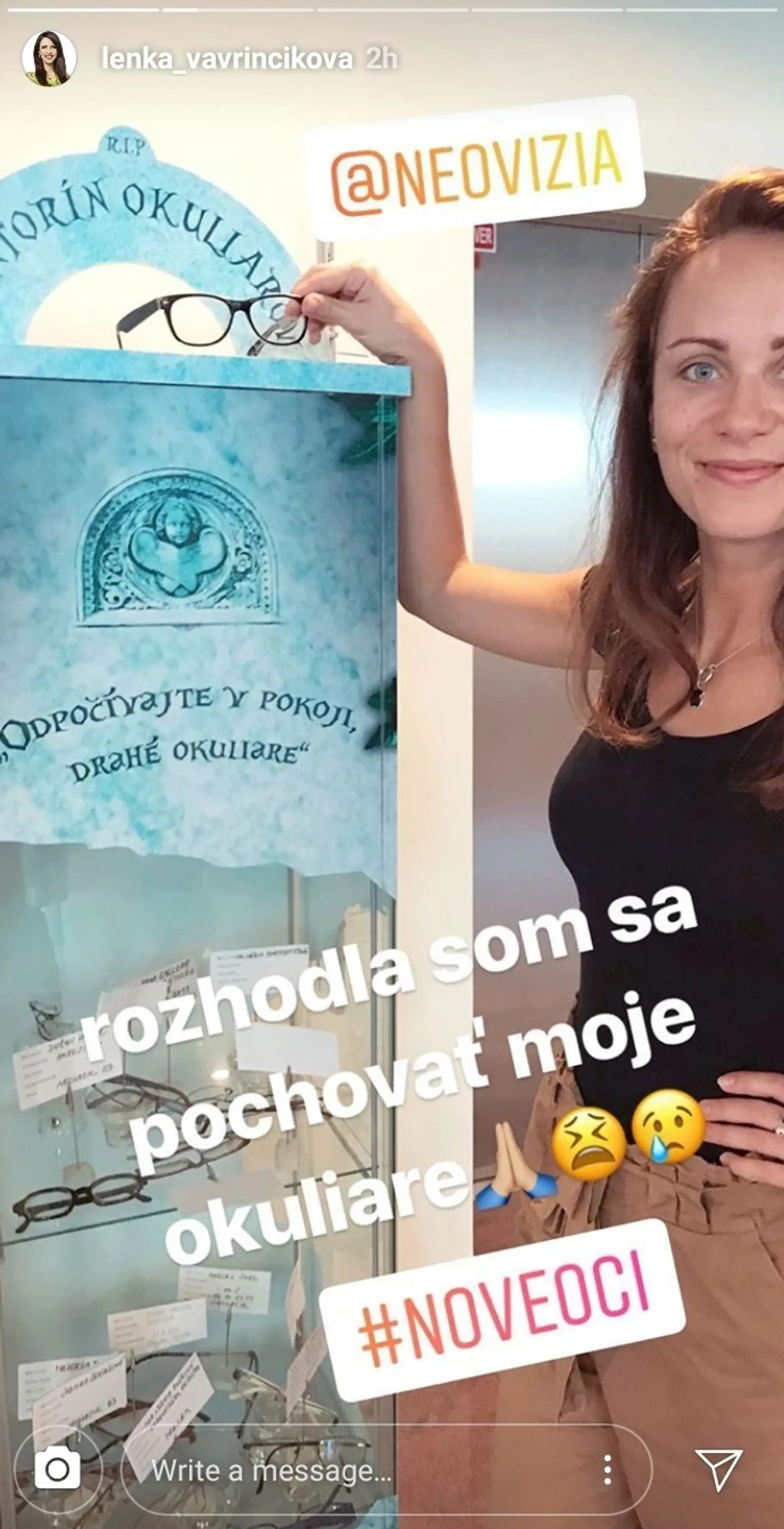 Lenka Vavrinčíková pred operáciou očí
