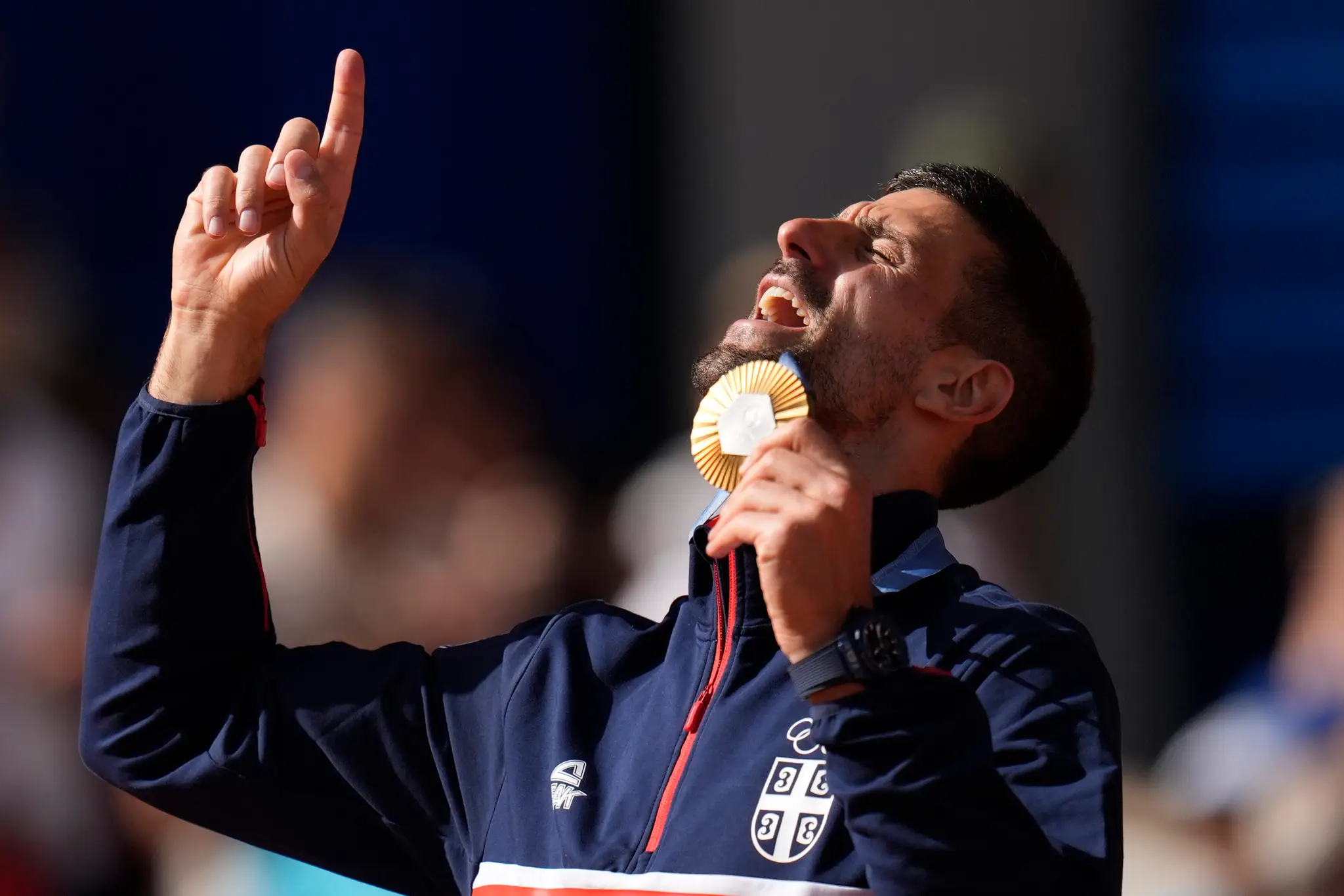 Novak Djokovič so zlatou medailou