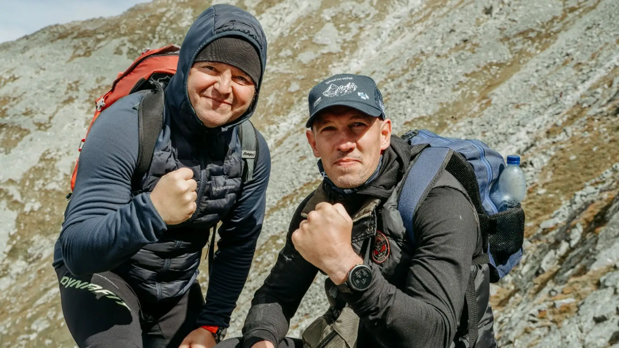 Ján Tribula a Tomi Kid Kovács na horách.