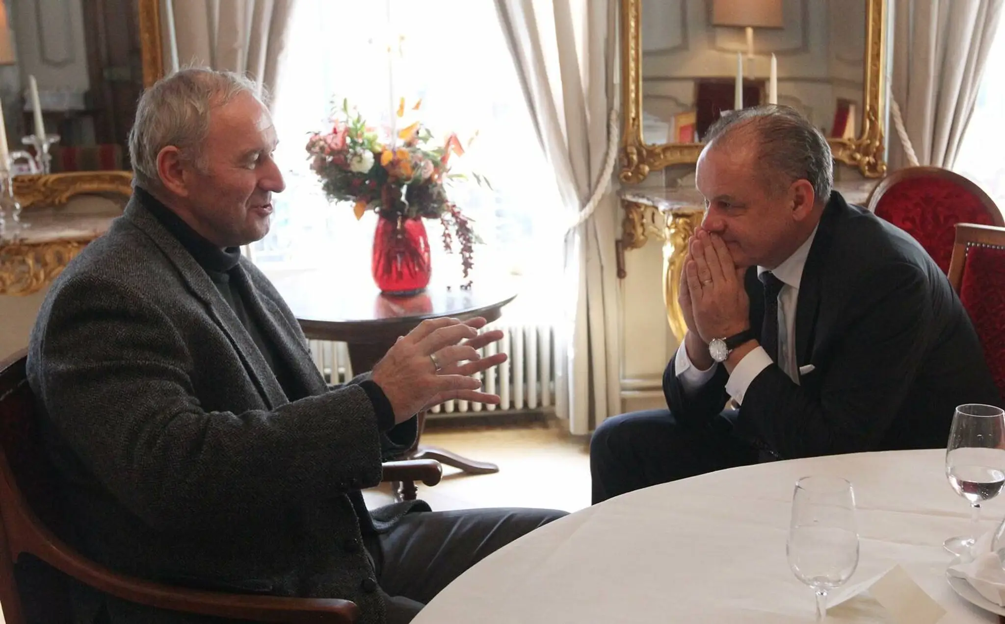 Prezident Andrej Kiska a Róbert Bezák