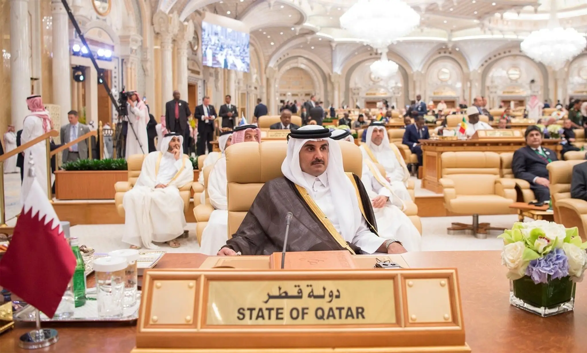 Katarský emír Tamim bin Hamad Al Thani.
